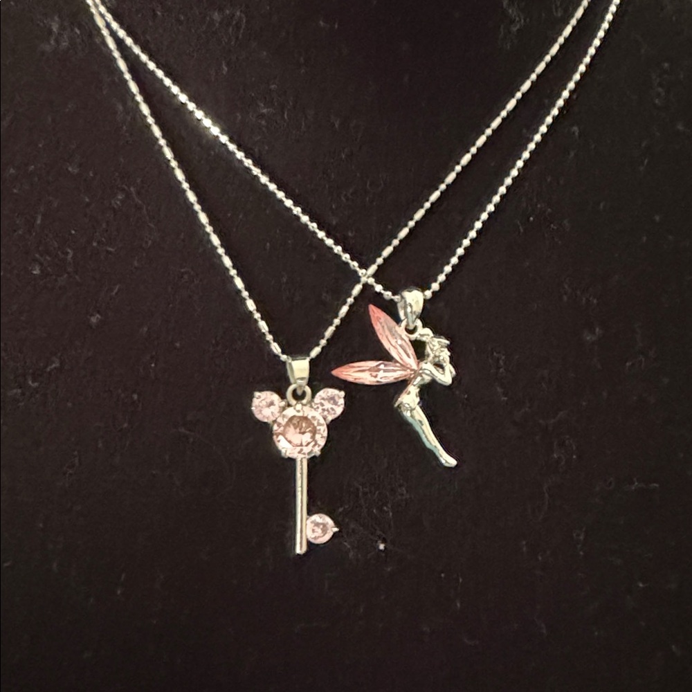 Disney Mickey and Fairy Pendant Necklace